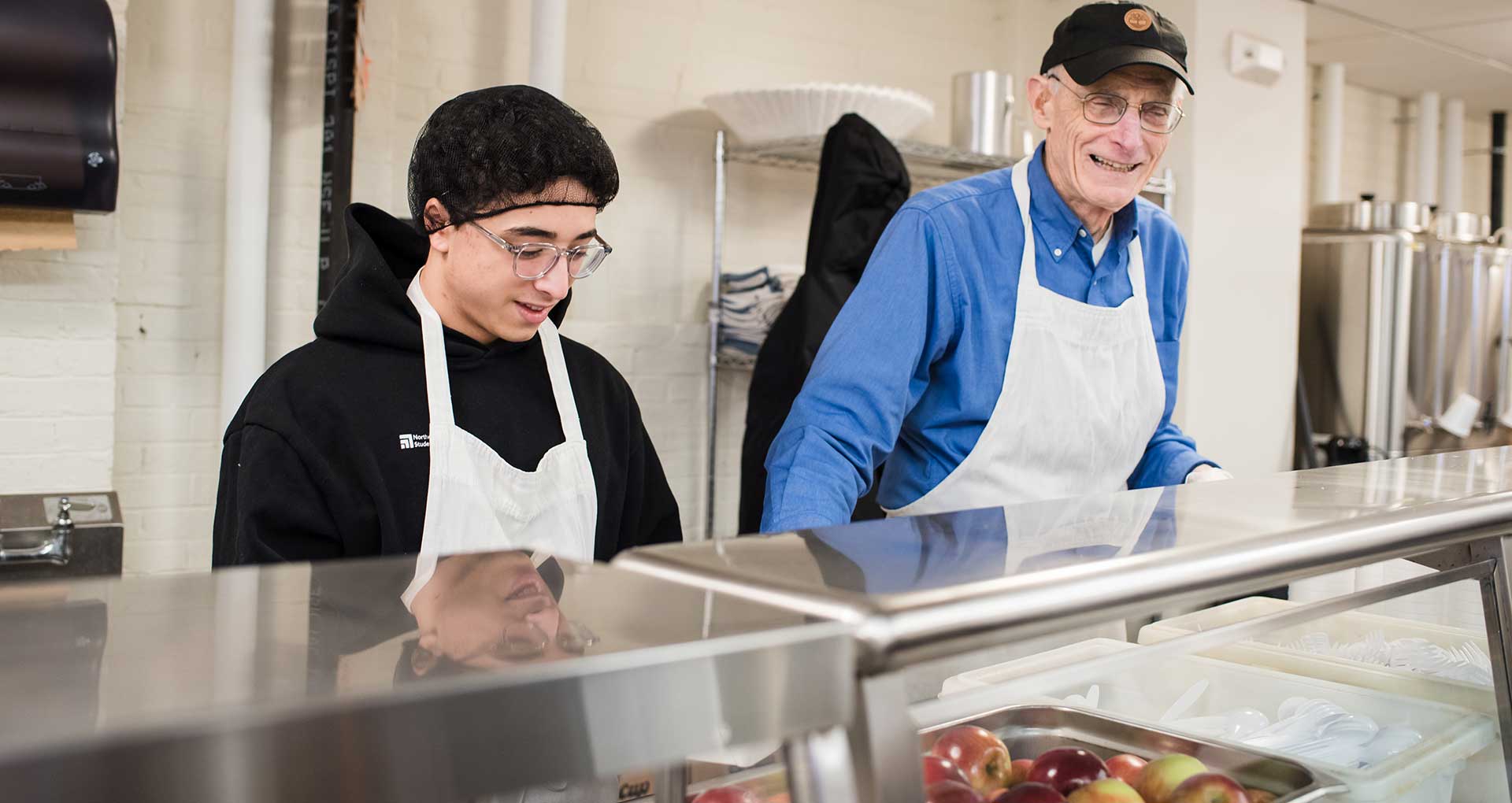 SFH staff serving meals